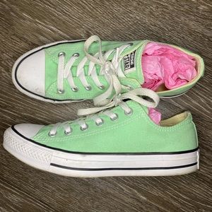 Mint Green Converse All Star Sneakers